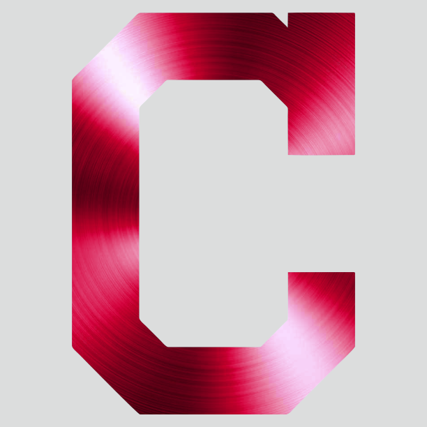 Cleveland Indians Stainless steel logo iron on paper